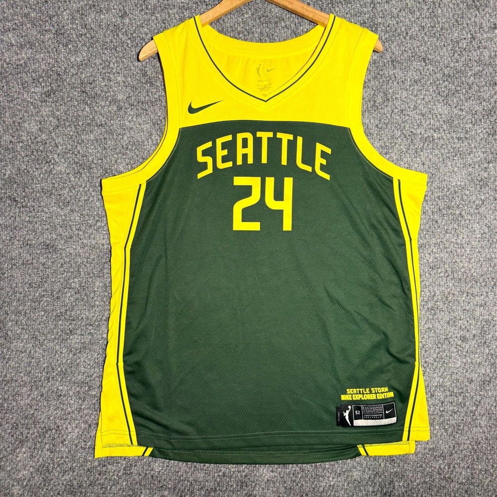 Seattle Storm #24 Jewell Loyd Nike Jersey WNBA Womens Size 52 XL Green Brand New